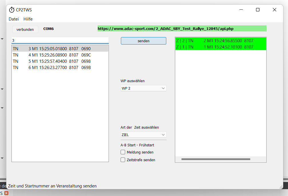 screenshot CP2TWS Menü Datei